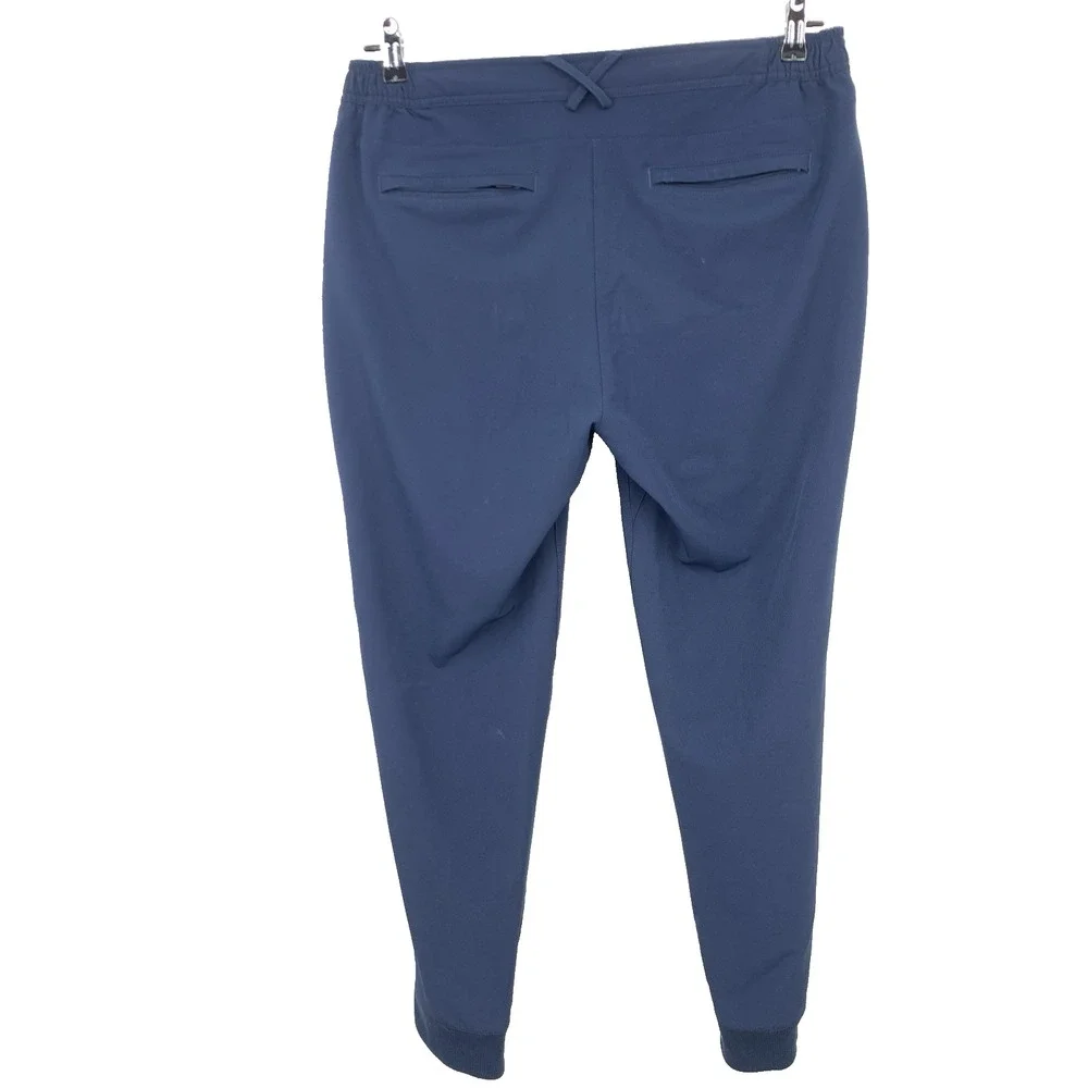 Mack Weldon Men Size Large Pants‎ Blue Performance Slim Straight Joggers Stretch